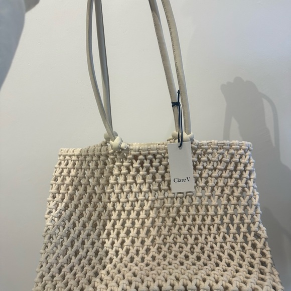 COPY - Clare V Sandy Woven Tote Bag - new with tags - Picture 4 of 6